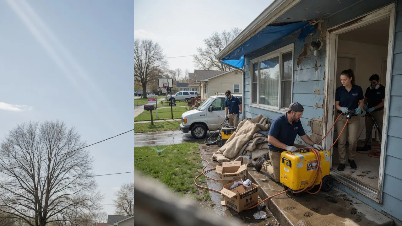 Basement Flood Cleanup in South Wilmington, IL near me